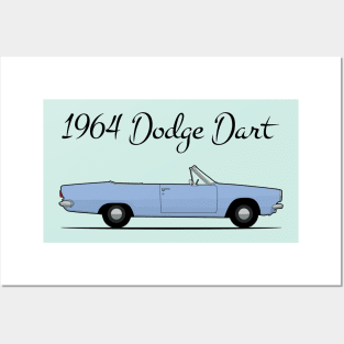 1964 Dodge Dart light blue Posters and Art